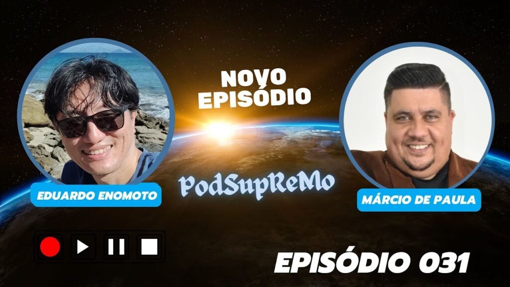 Capa do episódio 031 do PodSupReMo com Marcio de Paula