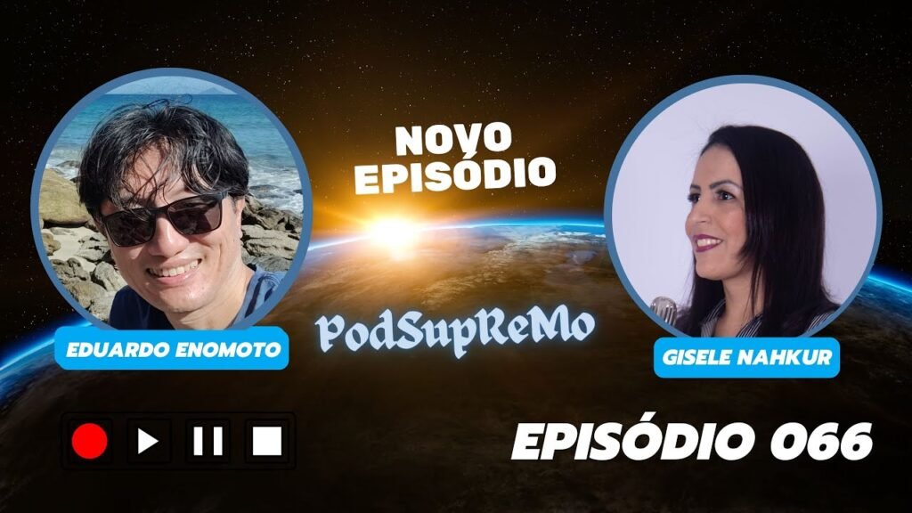 Capa do episódio 066 do PodSupReMo com Gisele Nahkur