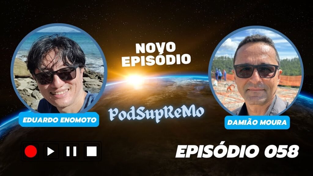 Capa do episódio 058 do PodSupReMo com Damião Moura