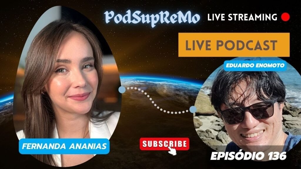 Capa do episódio 136 do PodSupReMo com Fernanda Ananias