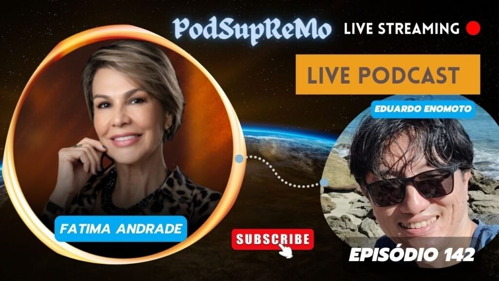 Capa do episódio 142 do PodSupReMo com Fatima Andrade
