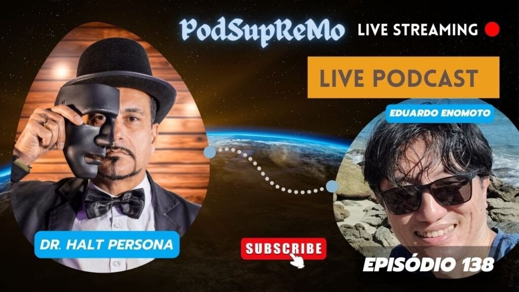 Capa do episódio 138 do PodSupReMo com Dr. Halt Persona