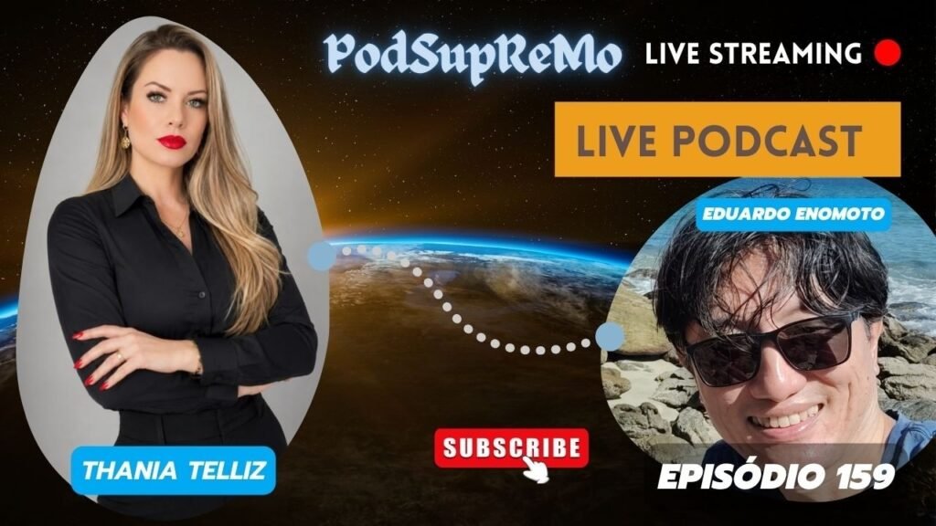Capa do episódio 159 do PodSupReMo com THANIA TELLIZ