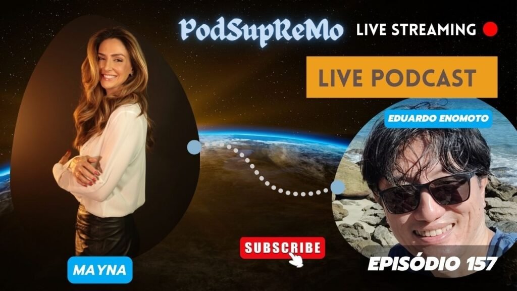 Capa do episódio 157 do PodSupReMo com Mayna Zupelli